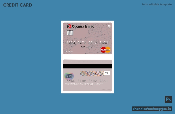 Kirgisistan Optima Bank Mastercard Beispielvorschau